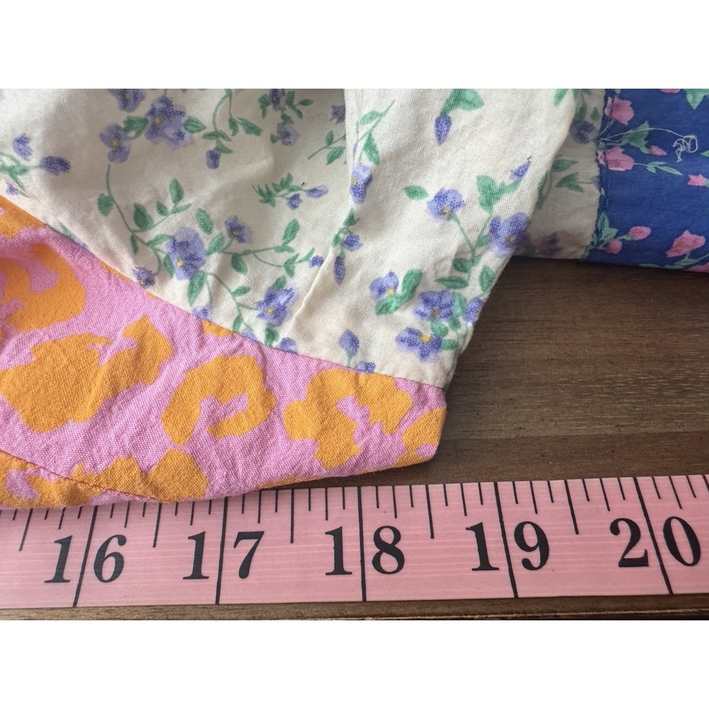English Factory Mixed Print Cotton Maxi Dress M Country Patchwork Prairie Cottag - Picture 8 of 11